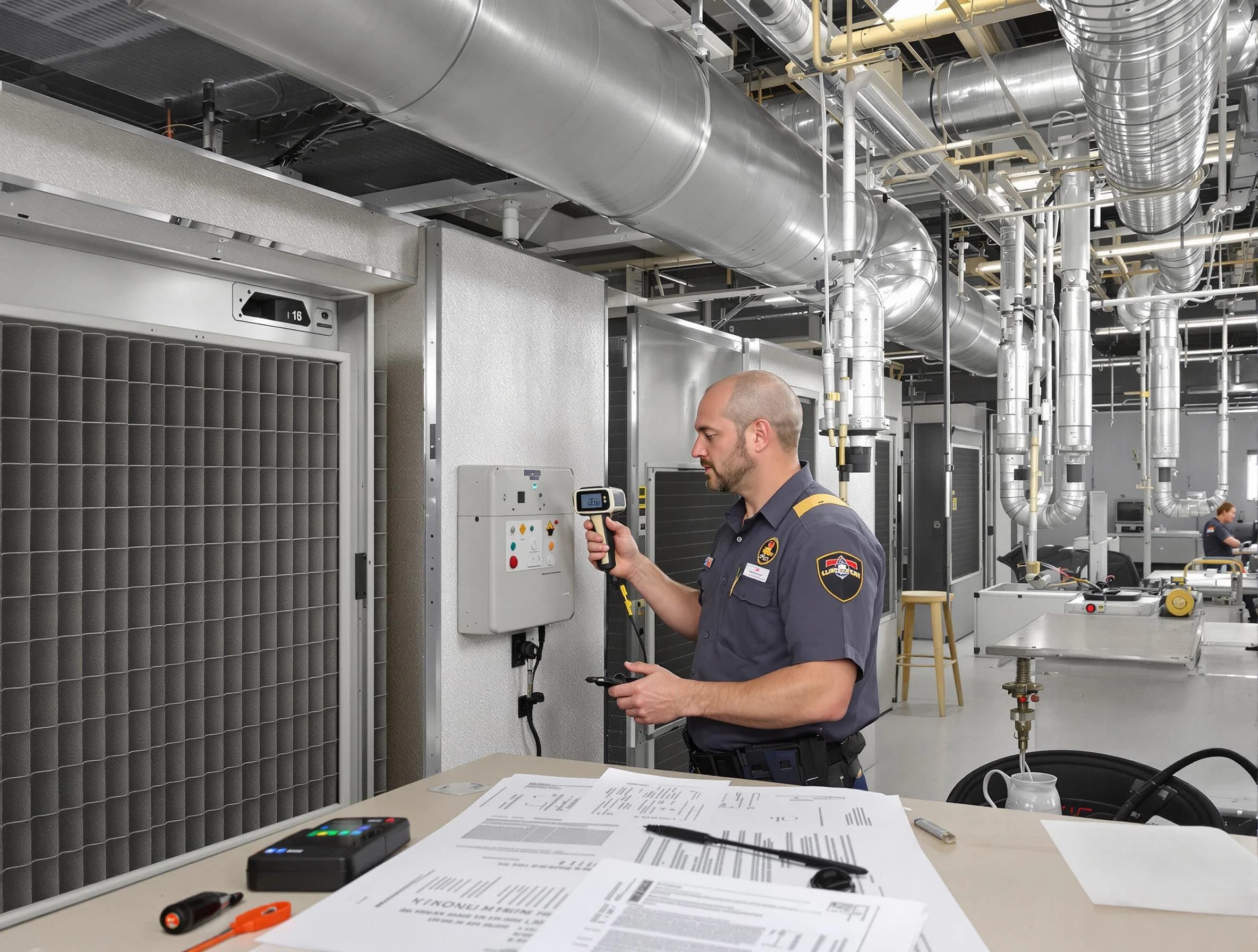 Professional filter system inspection by Bethany Air Duct Cleaning in Bethany